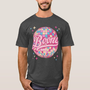 Retro Boone Vorname Personalisierte Disco 80er Geb T-Shirt