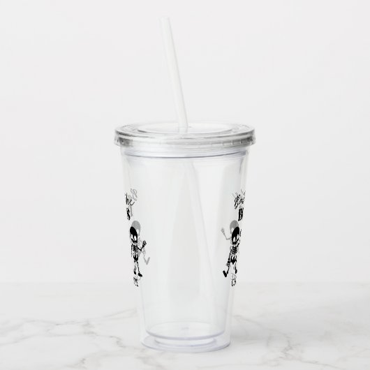 Retro Boos & Booze Spooktacular Halloween Acryltrinkbecher (Links)