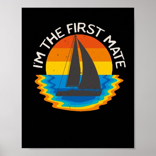 Retro-Bootfahren von First Mate Poster (Vorne)