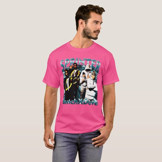 Retro Bootleg Design Central Cee X Santan Dave Kid T-Shirt (Vorne ganz)