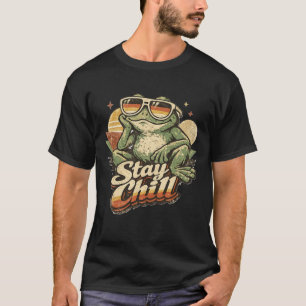 Retro-Bootleg-Frosch mit entspannter Ästhetik  T-Shirt