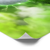 Retro-Bootleg-Golf-Grafik Poster (Ecke)