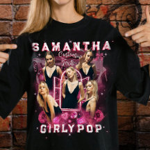 Retro-Bootleg-Rap-Shirt Rosa Weiblich Fotos Hinzuf
