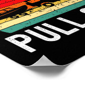 Retro Bootleute Funny Boat Captain Hate Pulling Poster (Ecke)