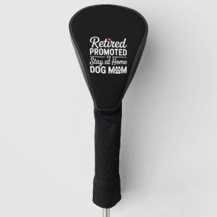 Retro Border Collie Sunburst Grafikdesign Golf Headcover