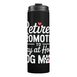 Retro Border Collie Sunburst Grafikdesign Thermosbecher