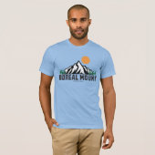 Retro Boreal Mountain Sunset T-Shirt (Vorne ganz)