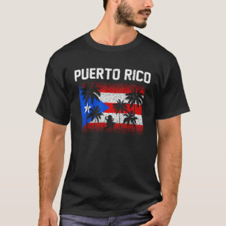 Retro Boricua Puerto Rico Frog Puerto Rico Flag T-Shirt