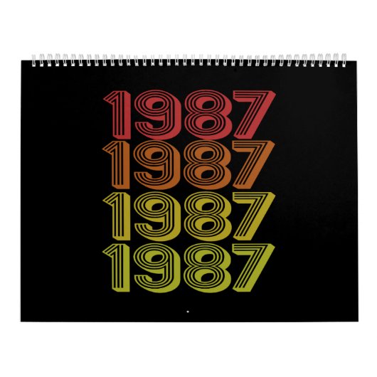 Retro Born In 1987 Kalender (Titelbild)