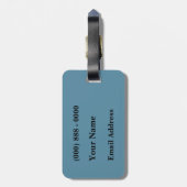 Retro Boston Gepäcktag Gepäckanhänger (Rückseite vertikal)