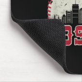 Retro Boston Skyline Baseball Vintag Mousepad (Ecke)