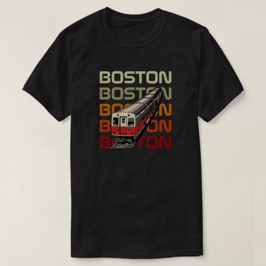 Retro Boston T-Shirt (Design vorne)