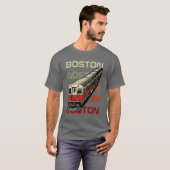 Retro Boston-T-Shirt T-Shirt (Vorne ganz)