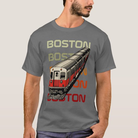 Retro Boston-T-Shirt T-Shirt (Vorderseite)
