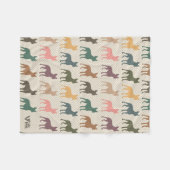 Retro Boston Terrier Dog Lover Blanket Gift Thread Fleecedecke (Vorderseite (Horizontal))