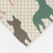 Retro Boston Terrier Dog Lover Blanket Gift Thread Fleecedecke (Ecke)