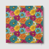 Retro Botanica and Teal Wedding Gästebuch (Rückseite)