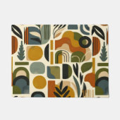 Retro Botanica Geometrica Fußmatte (Vorderseite)
