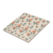 Retro Botanical Meadow Clover | Sunbaked Clay Fliese (Seite)