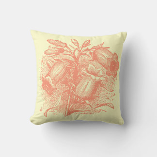 Retro Botanischer Blumenkissen Kissen