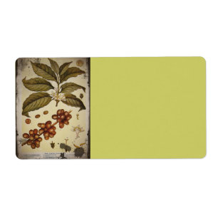 Retro Botanischer Image-Kaffee