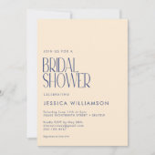 Retro Botanisches Brautparty Einladung (Vorderseite)