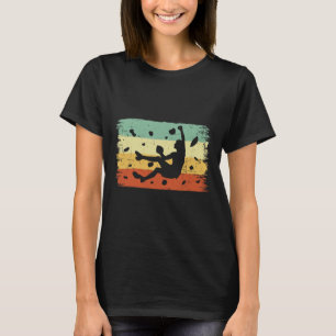 Retro Bouldering Felsenklettern Vintage Kletterer T-Shirt