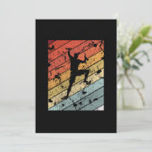 Retro Bouldering Gift Einladung (Stehend Vorderseite)