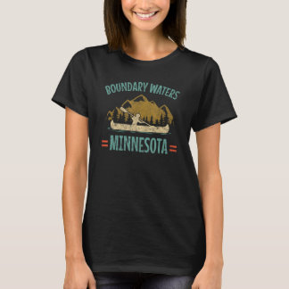 Retro Boundary Waters Canoe Minnesota T-Shirt