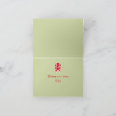 Retro Bow Christmas Card Feiertagskarte (Innenseite)