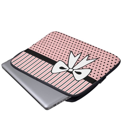 Retro Bow Laptop Case (Vorne Knopf)