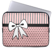 Retro Bow Laptop Case (Vorderseite)
