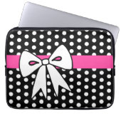 Retro Bow Laptop Sleeve (Vorderseite)