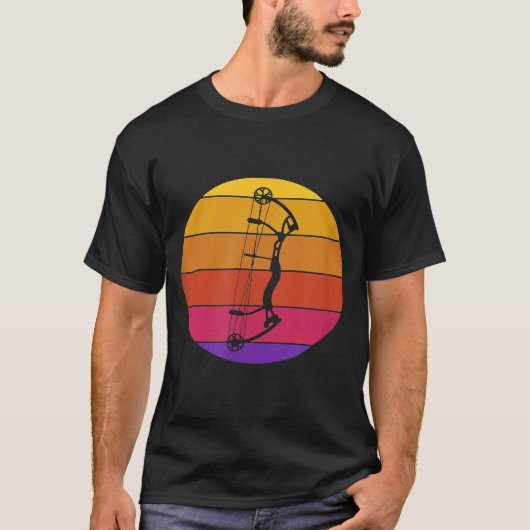 Retro Bowhunting Archer Longbow Crossbow Archery T-Shirt (Vorderseite)
