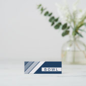 Retro BOWL Mini Visitenkarte (Stehend Vorderseite)