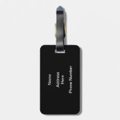 Retro BOWL signiert Game-Abzeichen für perfektes S Gepäckanhänger (Rückseite vertikal)