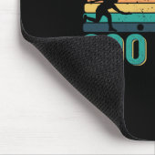 Retro-Bowler-Silhouette für Mitglieder des 300-Clu Mousepad (Ecke)