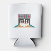 Retro Bowling Alley Dosenkühler (Vorderseite)