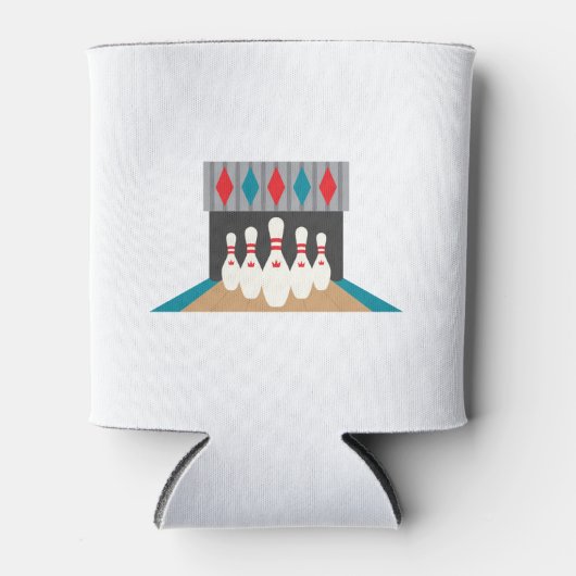 Retro Bowling Alley Dosenkühler (Vorderseite)