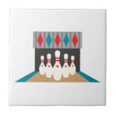 Retro Bowling Alley Fliese (Vorderseite)