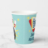 Retro Bowling Birthday Party 50's Tenpin Pappbecher (Rechts)