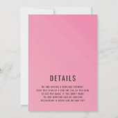 Retro Bowling Birthday Party Einladung (Rückseite)