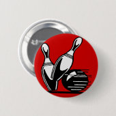Retro-Bowling-Button individuell anpassbar Button (Vorne & Hinten)