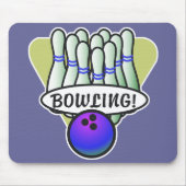 Retro-Bowling-Design Mousepad (Vorne)