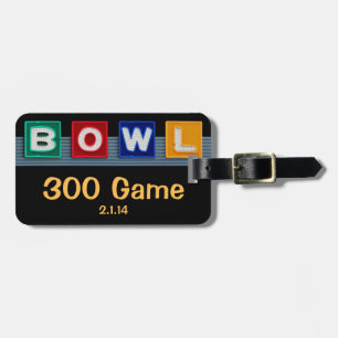 Retro Bowling Gepäckanhänger