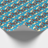 Retro Bowling  Geschenkpapier (Ecke)