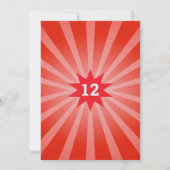 Retro-Bowling jeden Geburtstag Einladung (Rückseite)