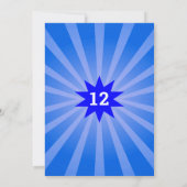 Retro-Bowling jeden Geburtstag Einladung (Rückseite)