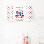 Retro Bowling Kids 1st Birthday Party Banner (InSitu)