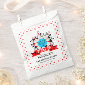 Retro Bowling Kids 1st Birthday Party Geschenktütchen (Ausgeschnitten)